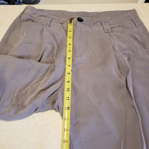 Sundance 100% Tencel Dark Gray Slanted Zip Fly Slacks Pants Size 10 - Picture 9 of 10